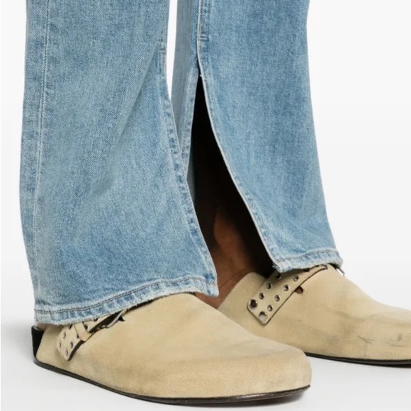 PAIGE Celeste Jolene Pocket Straight Leg Jeans in Wrenley Distressed - Picture 5 of 12